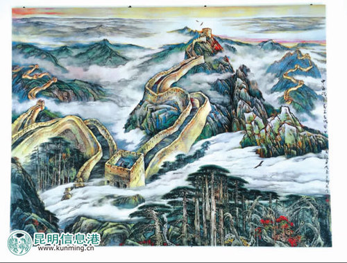 参展作品 记者赵烨琳 摄
