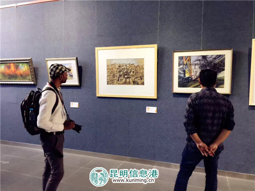 市民观展。记者任骥远 摄