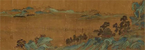 仇英 仿赵伯驹青绿山水手卷 38×330cm 约11.3平尺