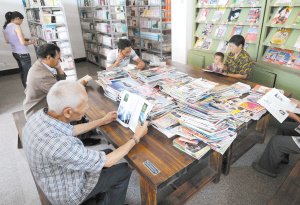 石林县板桥街道的农家书屋。 新华社