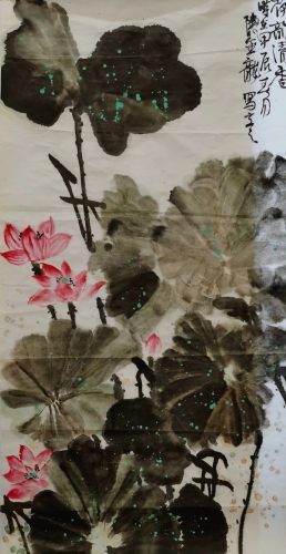 荷韵清香 陈金龙 138×68cm 荷韵清香 陈金龙 138×68cm
