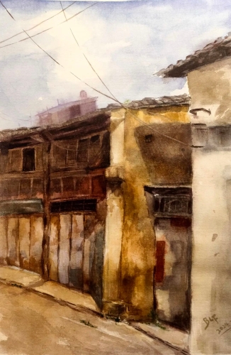 老街 保柳帆 30×40cm