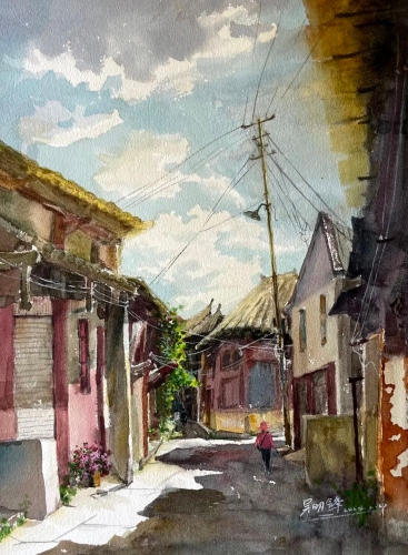 老街时光 吴明锋 41×31cm